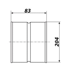 Coupling Outer 200 mm
