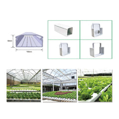 Urban Hydro NFT gutter 100x50 mm - without hole, 1-layer, white inside, 290 cm