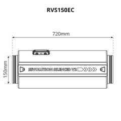 Sistema de aire Revolution Silenced V2 EC Vector 150 mm, 764 m3/hr