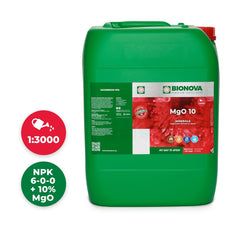 BioNova MgO 10 (Magnesium) 20 l - (multilingual label incl. DE)
