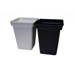 Flowerpot plastic square white 27x27x40 cm - 20 l
