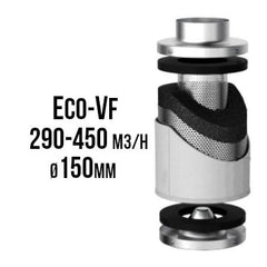 VF ECO activated carbon filter 290-450 m3/h, 150 mm