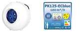 Prima Klima Rohrventilator PK125-ECblue 125 mm - 680 m3/Std, EC motor