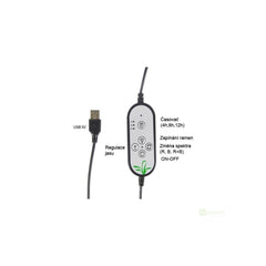 LED lighting with clip, 4 adjustable strips