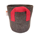 VF round textile pot with handles 25x21 cm - 11 l