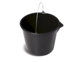 Garten Eimer mit Ausgießer, schwarz 16l