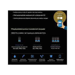 Aqua Master Tools Controller C800 Pro (pH, EC, PPM, TDS & temp)