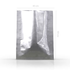 Qnubu Aluminum Foil Bag Sealable Silver 450x600 mm
