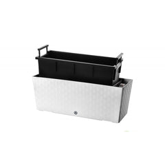 Selbstbewässernder Blumentopf Supreme, Länge 50cm Eiskaltweiß