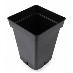Flowerpot plastic square black 27x27x40 cm - 20 l