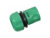 Quick coupling for hose with shut-off valve. Designed for 1/2" hoses.
