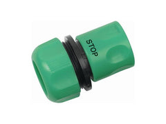 Quick coupling for hose with shut-off valve. Designed for 1/2" hoses.