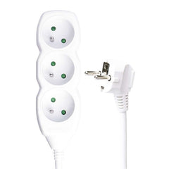 Extendable cable for 3 sockets, 3 m, 3x1.5 mm