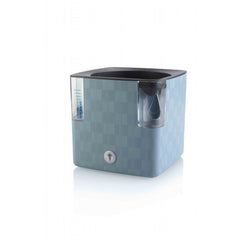 Plastkon Cobble Smart Planter Steel Blue, 15x15x14 cm