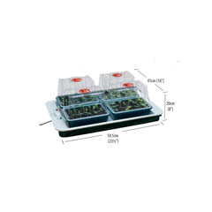 Garland Greenhouse 4 Top Automatic, hard plastic, heated, 59.5x41x20 cm
