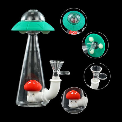 Bongthai Silikon Glas UFO Bong 18 cm ( Glow)