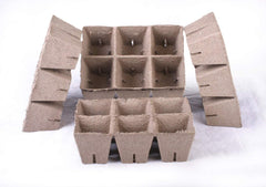 Jiffy flowerpot square 8x8x8 cm, 6 pieces