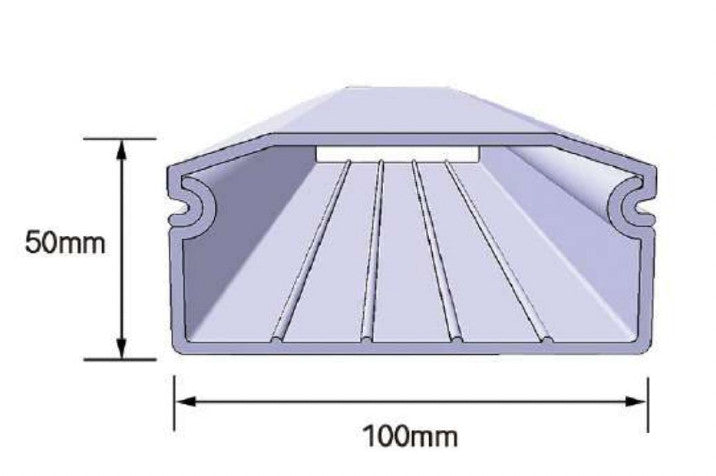 Urban Hydro NFT gutter 2500 mm, 1 layer