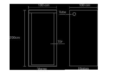 Homebox Ambient Q100, 100x100x200 cm