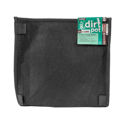 PLANT!T Quadratisches Gewebetextil. Blumentopf DirtPot 26l mit Griff