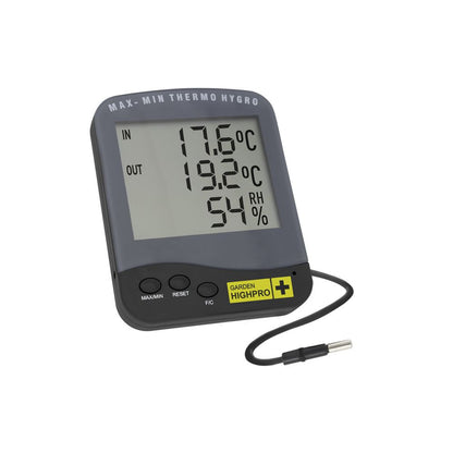 Garden High ProHygro Premium, Thermometer und Hygrometer mit Sonde