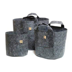 Root Pouch Grey Textile Flowerpot 29x36 cm - 22 l