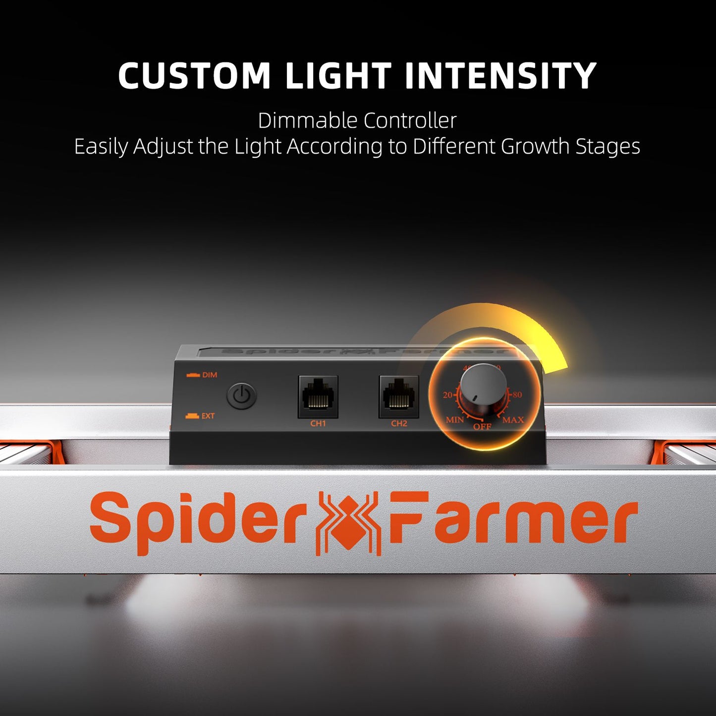 2024 Spider Farmer® G 1000W LED Grow Light Dimmable Full Spectrum Pflanzenlampe