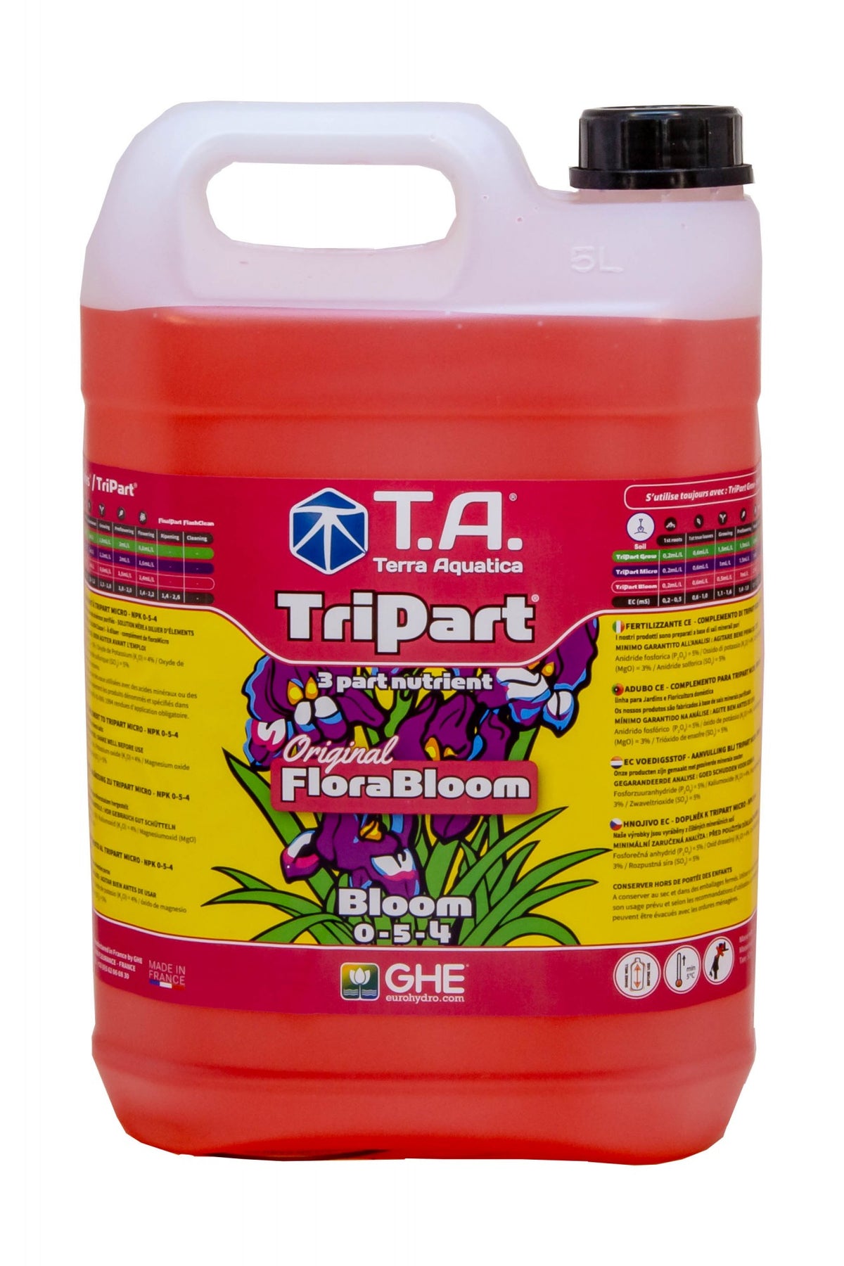 Terra Aquatica TriPart Bloom 5 l - (multilingual label incl. DE)