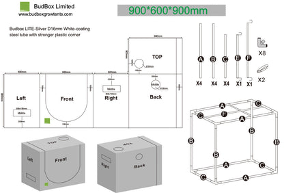 BudBox LITE 60x90x90 cm