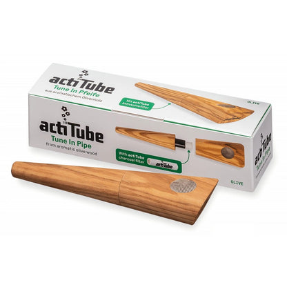 ActiTube Tune In Pipe - Olive Wood Carbon Filter Pipe