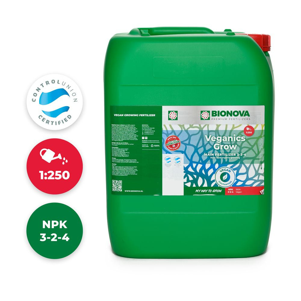 BioNova Veganics Grow 20 l - (mehrsprachiges Etikett inkl. DE)