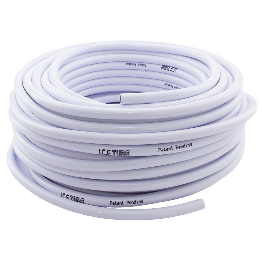 Icetube white Flexi hose 12.5 mm diameter - 1 m (30 m roll)