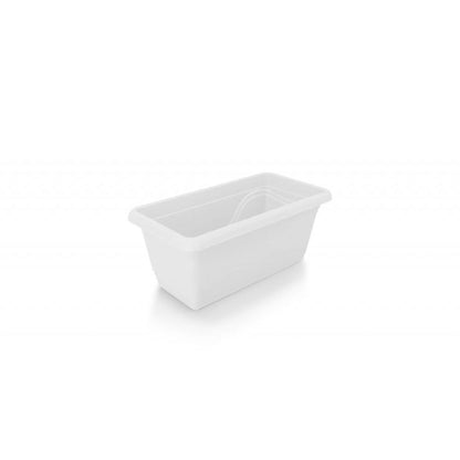 Plastkon flower box Extra Flor White, 40x20.5x17 cm