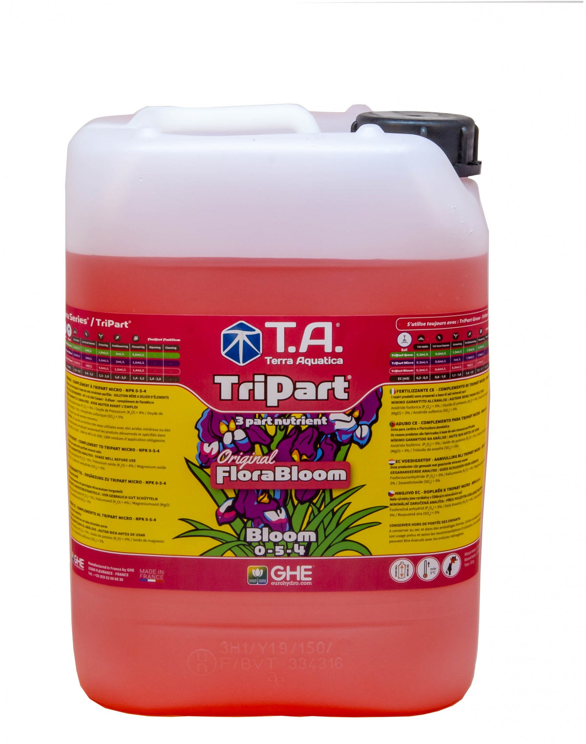 Terra Aquatica TriPart Bloom 10 l - (multilingual label incl. DE)
