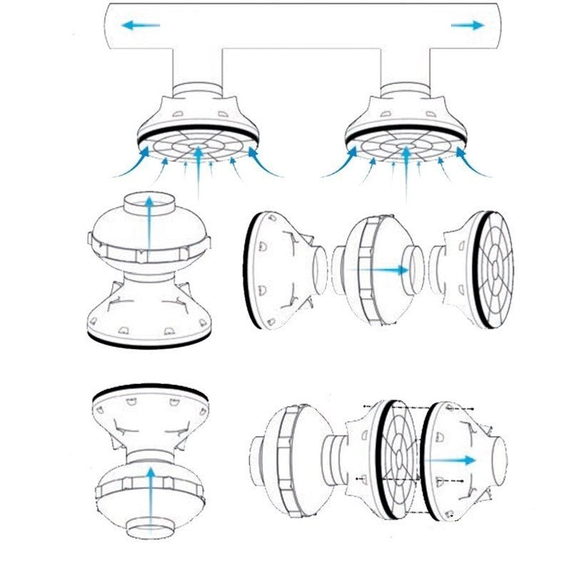 Prima Klima PITPUK Starter Kit 125 mm, 240 m3/Std