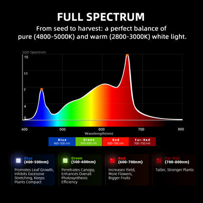 New Arrival丨2024 Newest Version Spider Farmer® G5000 480W LED Grow Light Dimmable Full Spectrum Pflanzenlampe