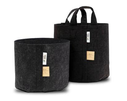 Root Pouch Black Textil Blumentopf 29x36 cm - 22 l