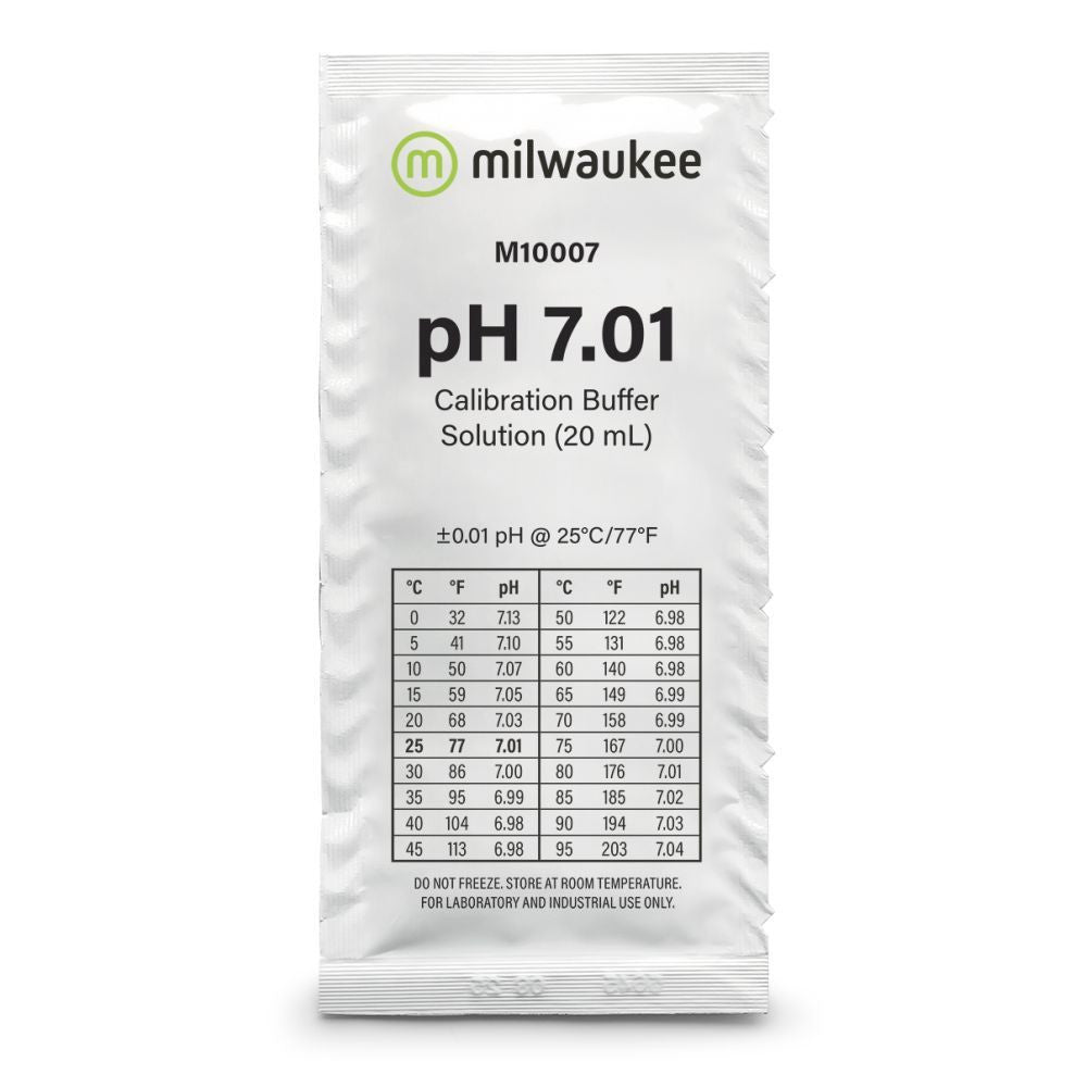 Milwaukee pH 7.01 buffer 20 ml, calibration solution BOX 25 pieces