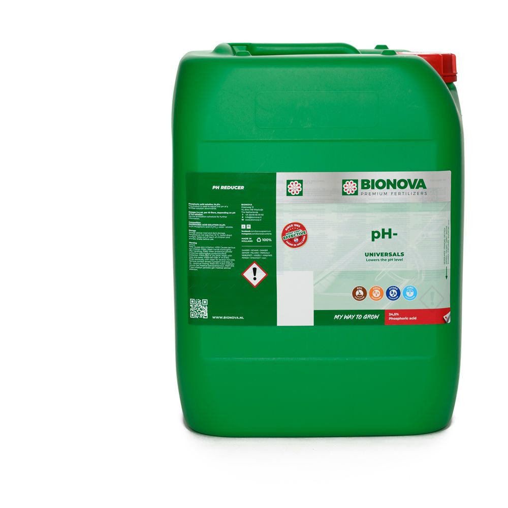 BioNova pH- (P2O5 24,5 % Phosphorsäure) 20 l - (mehrsprachiges Etikett inkl. DE)