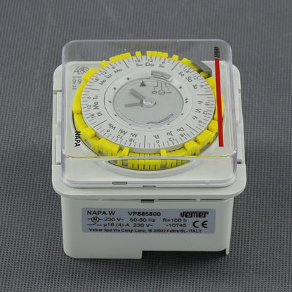 MALAPA EH12 - mechanical weekly time switch (DIN/rail/mounting hole)