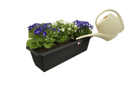 Selbstbewässernder Blumentopf Extra Line SMART, Länge 50cm Anthrazit