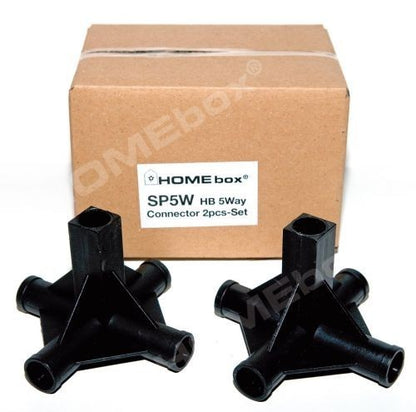 Homebox Spareparts 4 Way Connector für 16 mm Stangen (4 Stk.)