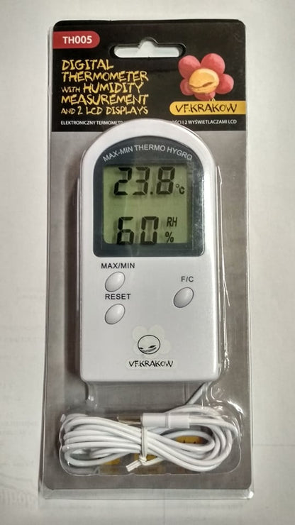 VF TH005 Digitales Thermometer und Hygrometer mit Sonde