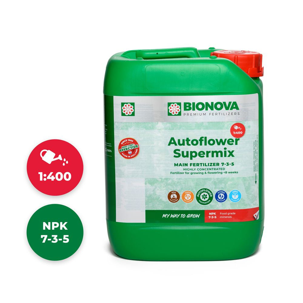 BioNova AutoFlower Supermix 5 l - (mehrsprachiges Etikett inkl. DE)