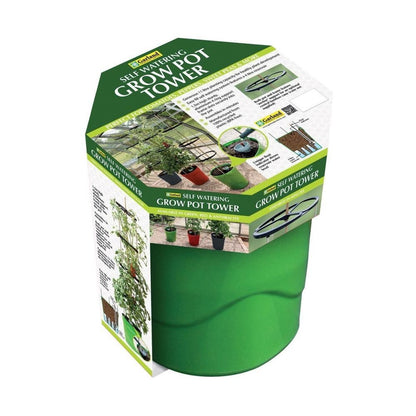 Garland Self Watering Grow Pot Tower Grün