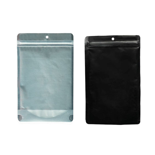 Qnubu zip bag Black 28g, 235x150 mm, PACK OF 50 pcs