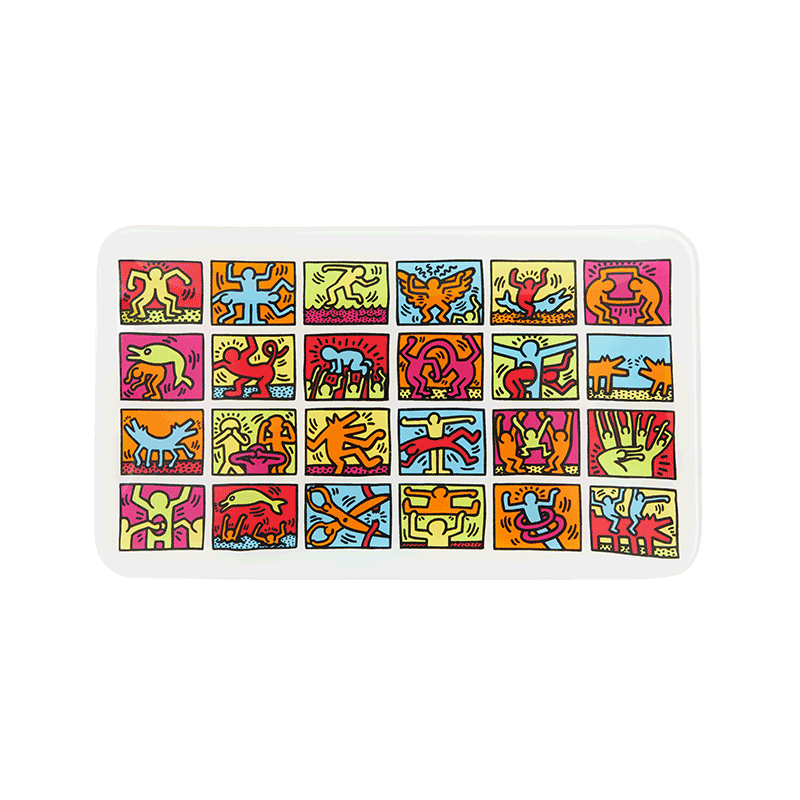 Podnos zum Rollen Keith Haring Tablett Multicolor