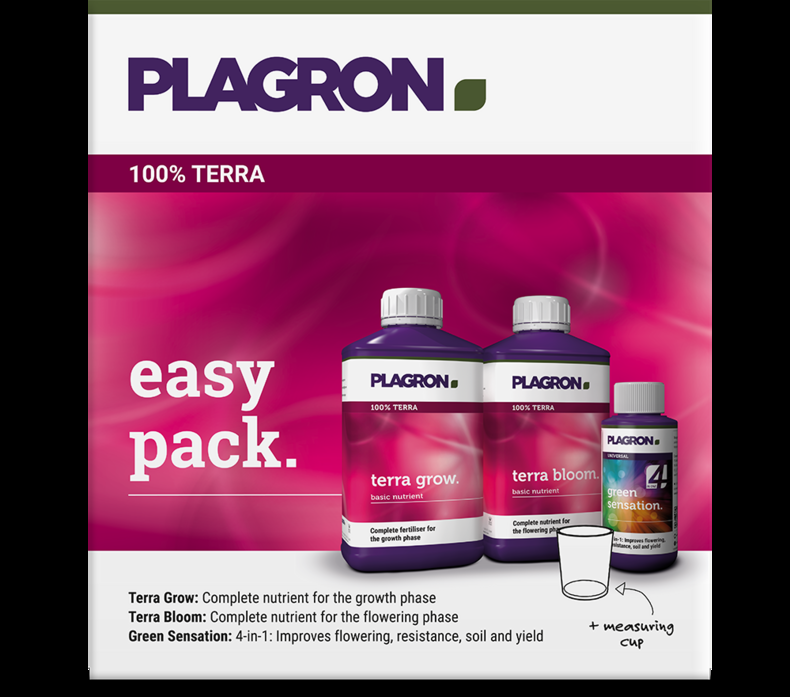 Plagron Easy Pack Terra, Düngemittel-Kit - (mehrsprachiges Etikett inkl. DE)