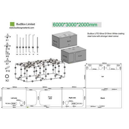 BudBox LITE-M 600x300x200 cm