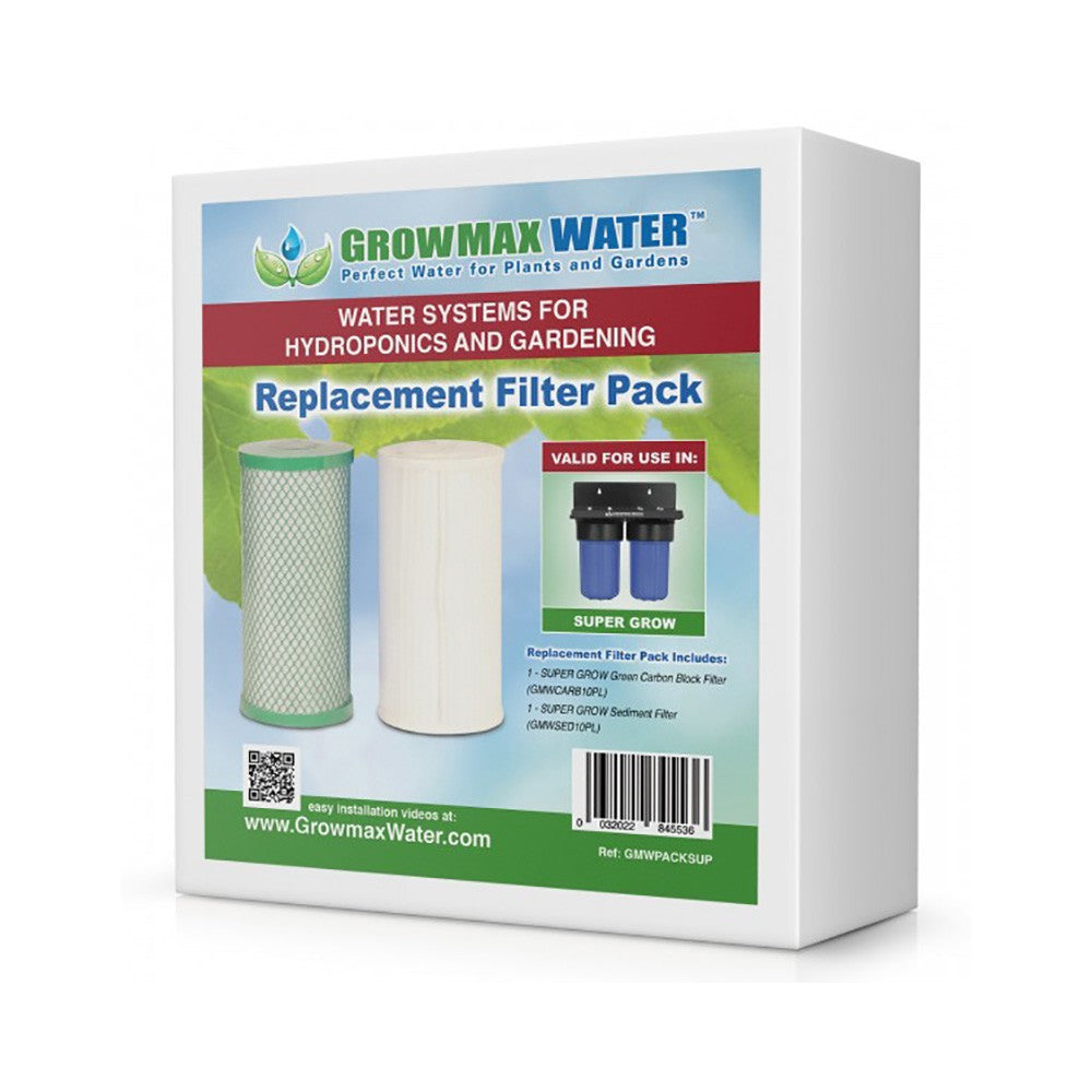 Growmax Water Super Grow 800 l/h, mit 2 Ersatzfiltern.